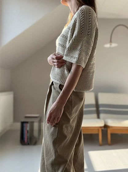 Lace loop tee Strikkekit - Otherloops