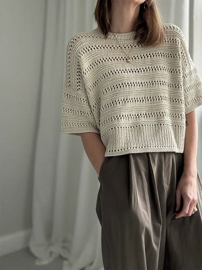 Lace loop tee Strikkekit - Otherloops
