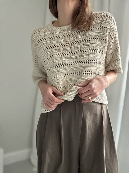 Lace loop tee Strikkekit - Otherloops
