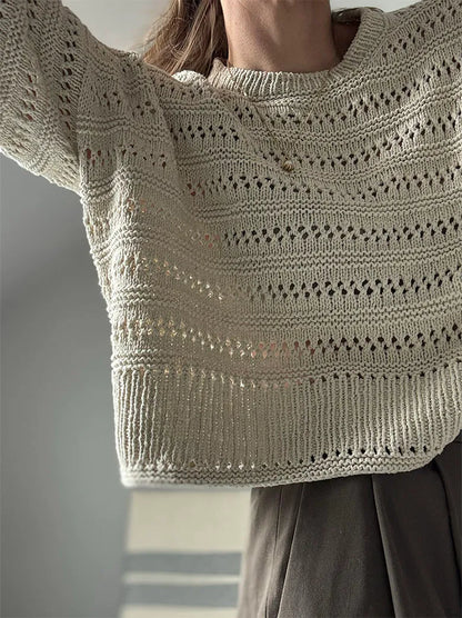 Lace loop tee Strikkekit - Otherloops