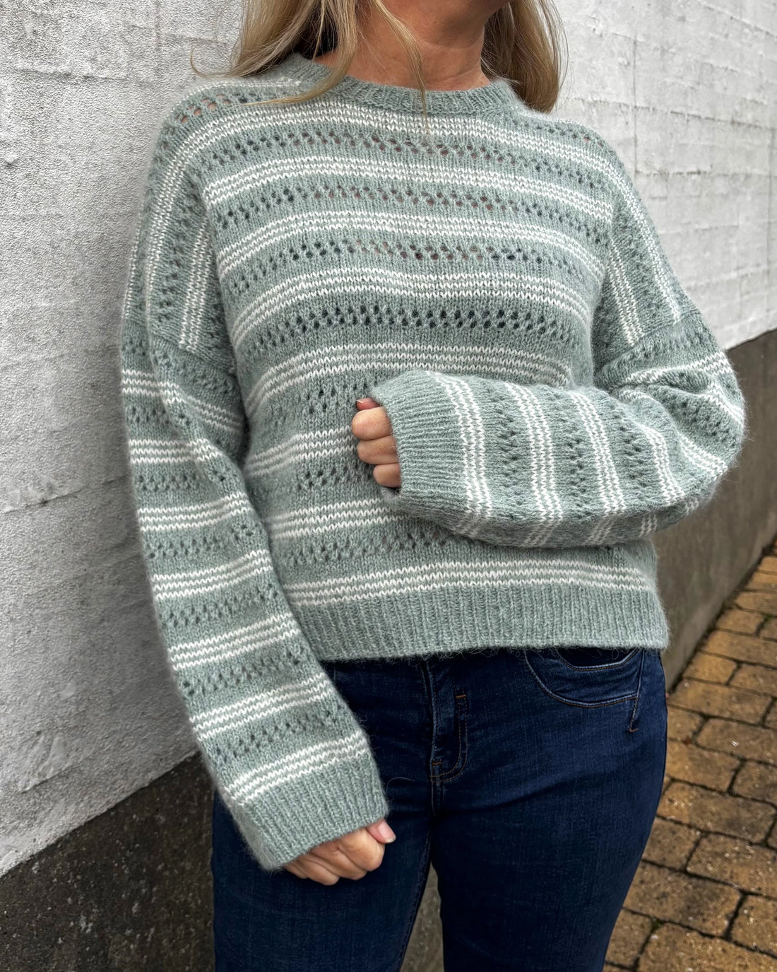 Lace loop sweater