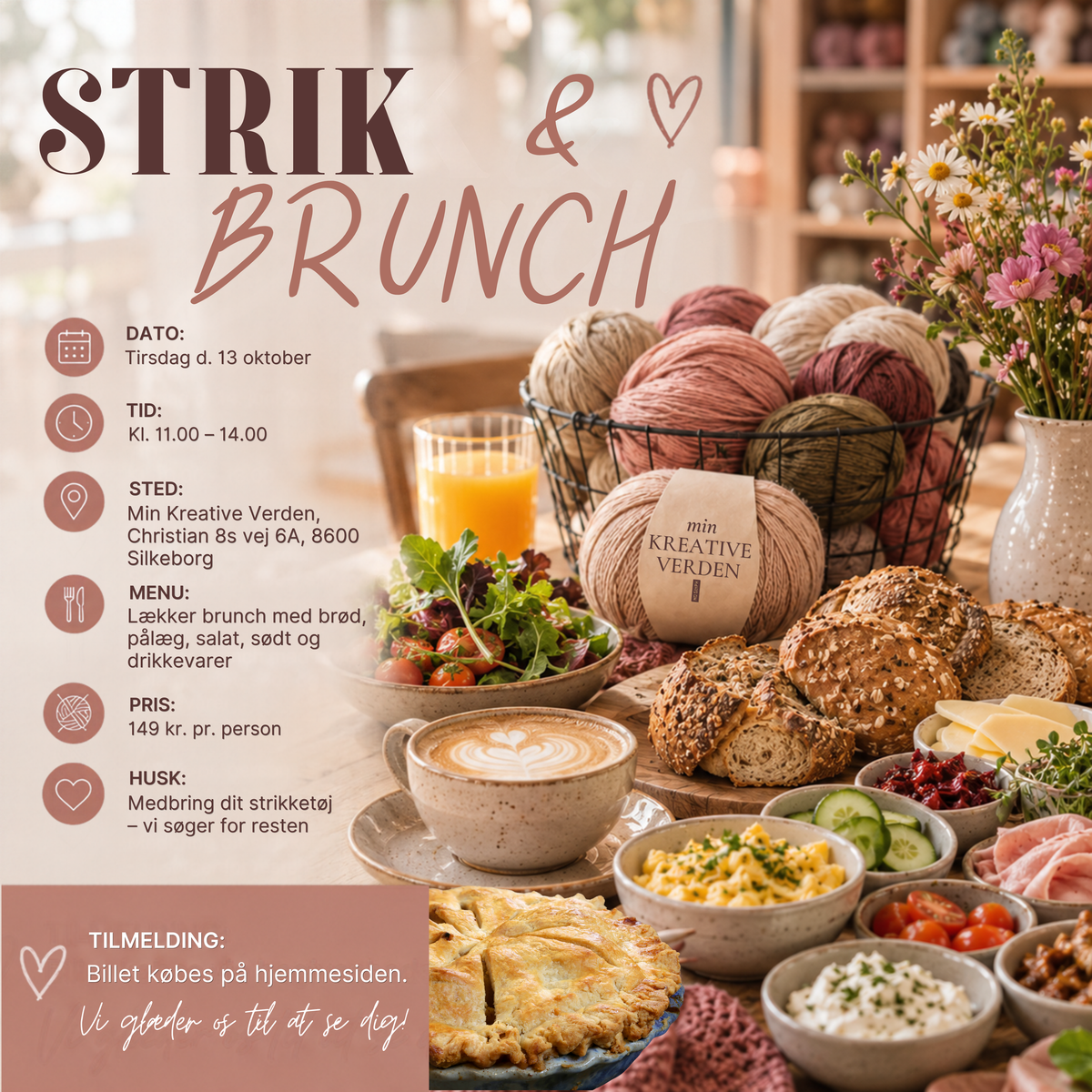 Strik og brunch - Tirsdag d. 13. oktober