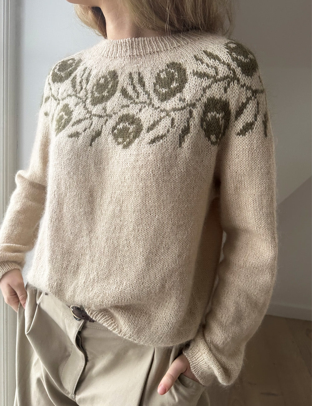 Rosie yoke blouse Strikkekit 2 (Mohair Edition Recy) - Lene Holme Samsøe