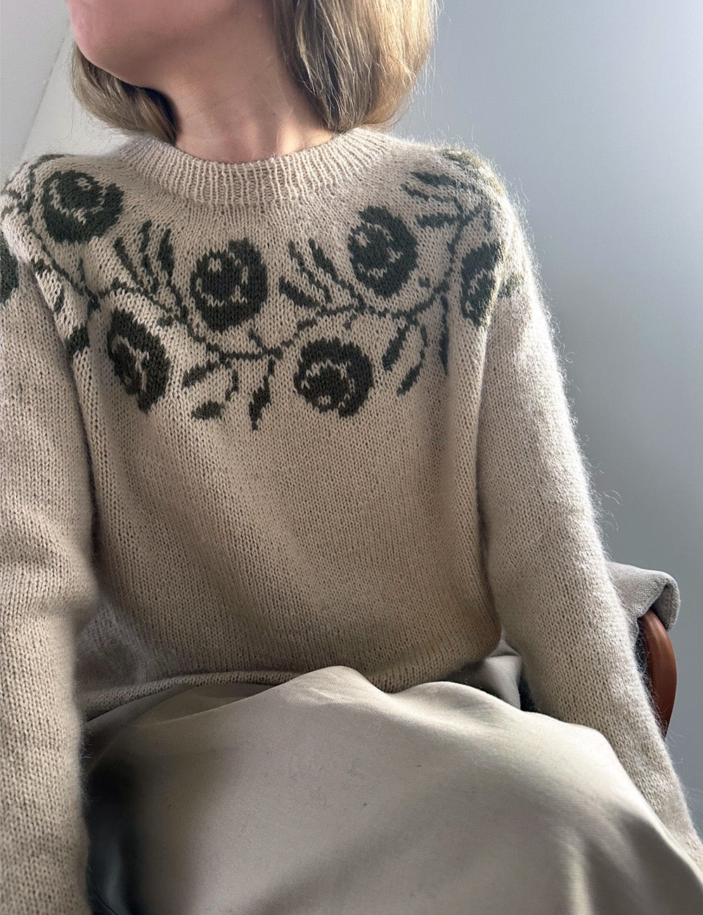 Rosie yoke blouse Strikkekit 2 (Mohair Edition Recy) - Lene Holme Samsøe