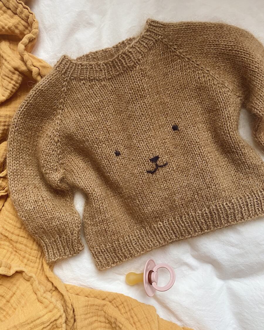 Bamse sweater, strikkekit - Petiteknit