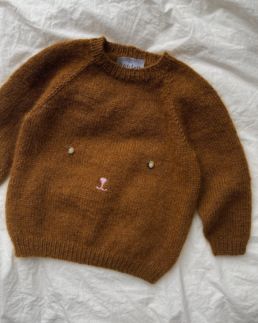 Bamse sweater, strikkekit - Petiteknit