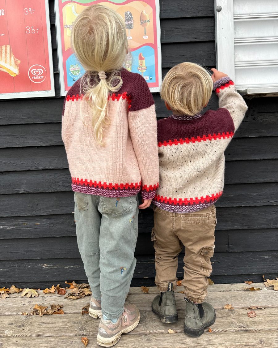 Cross Sweater junior Strikkekit - Petiteknit