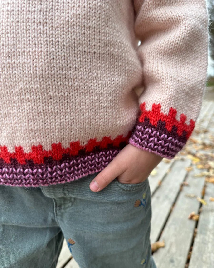 Cross Sweater junior Strikkekit - Petiteknit