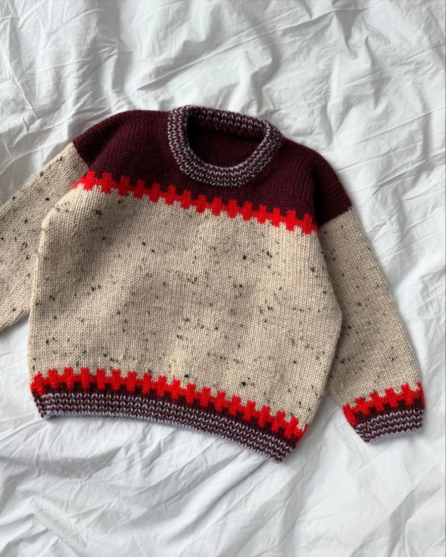 Cross Sweater junior Strikkekit - Petiteknit