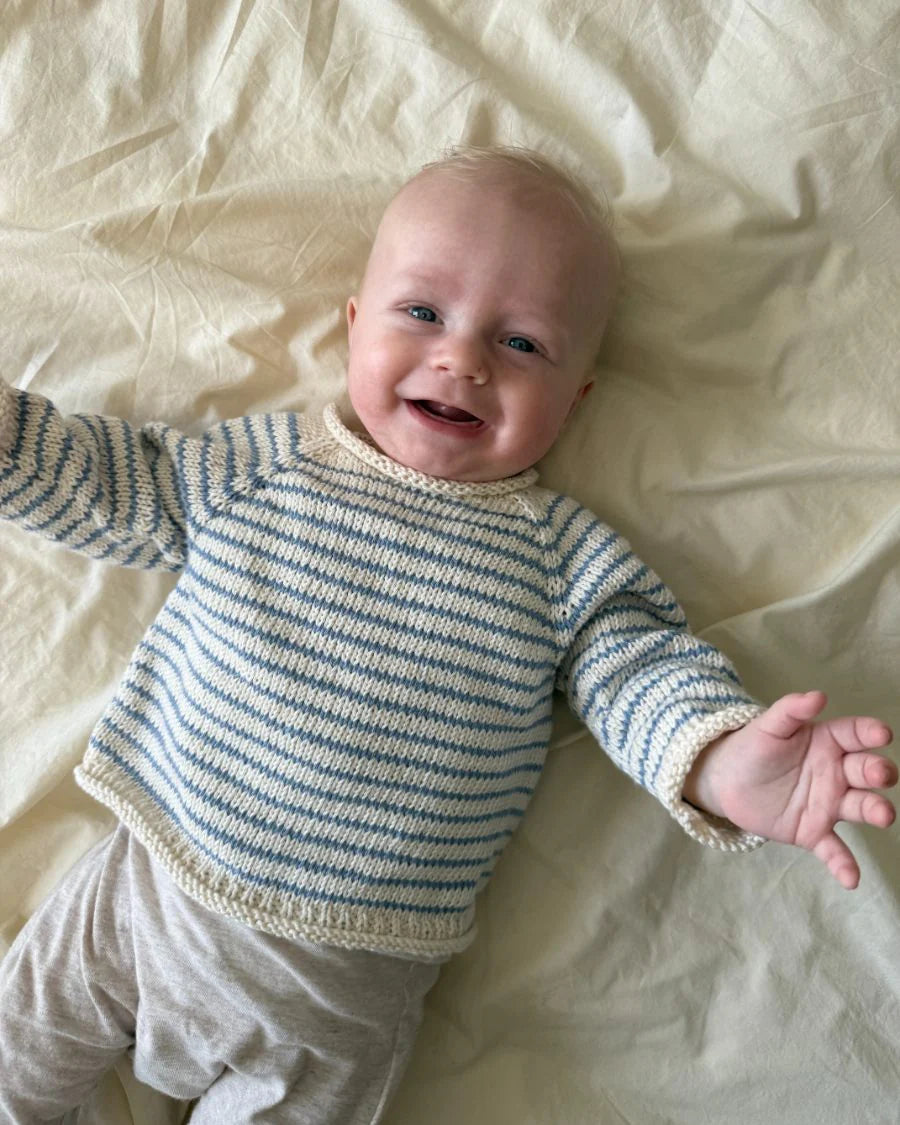 Frankie Sweater Baby strikkekit - Petiteknit