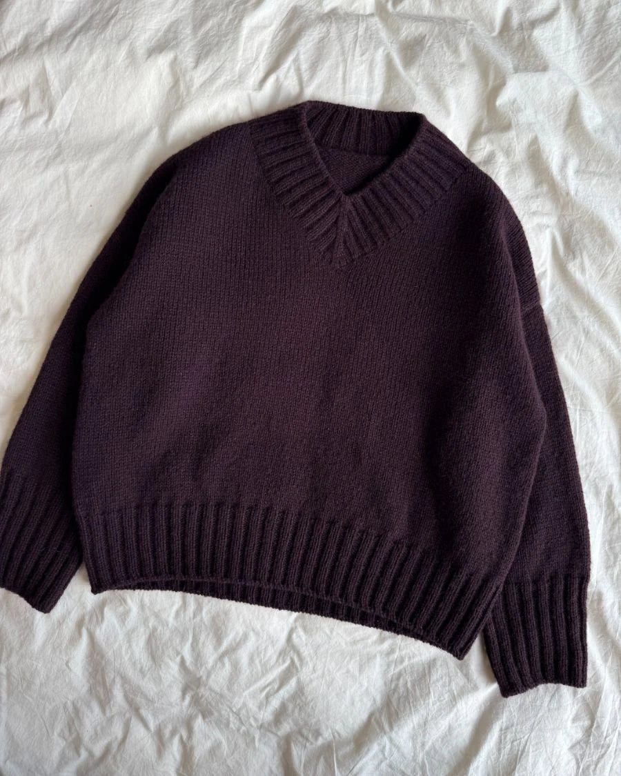 Hannah Sweater V-neck  strikkekit  - Petiteknit