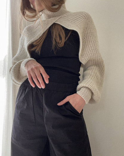 Narae cropped sweater Strikkekit - AEGYOKNIT