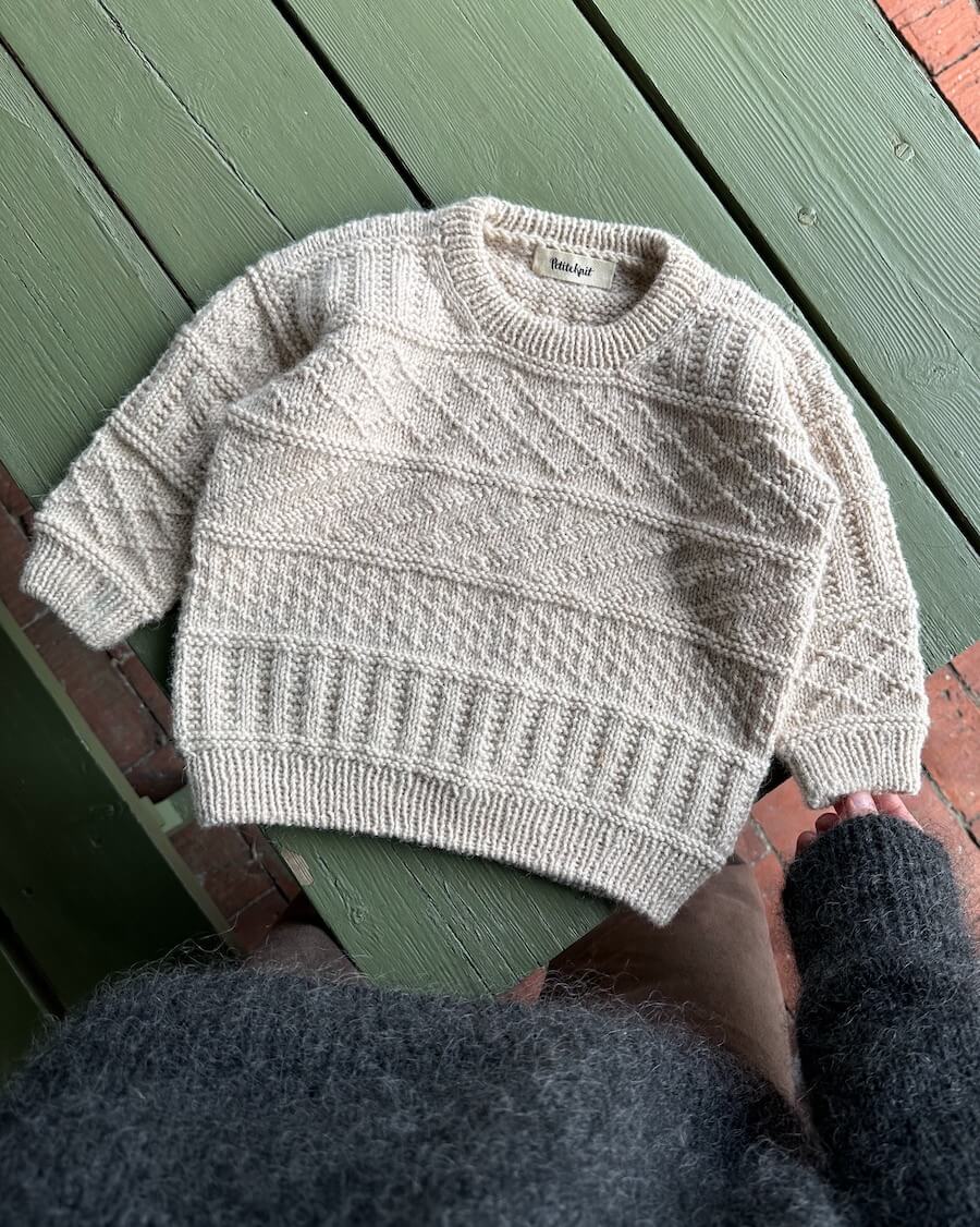 Storm sweater junior Strikkekit - Petiteknit