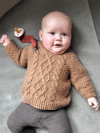 Swirl Sweater Baby Strikkekit - TwinKnits