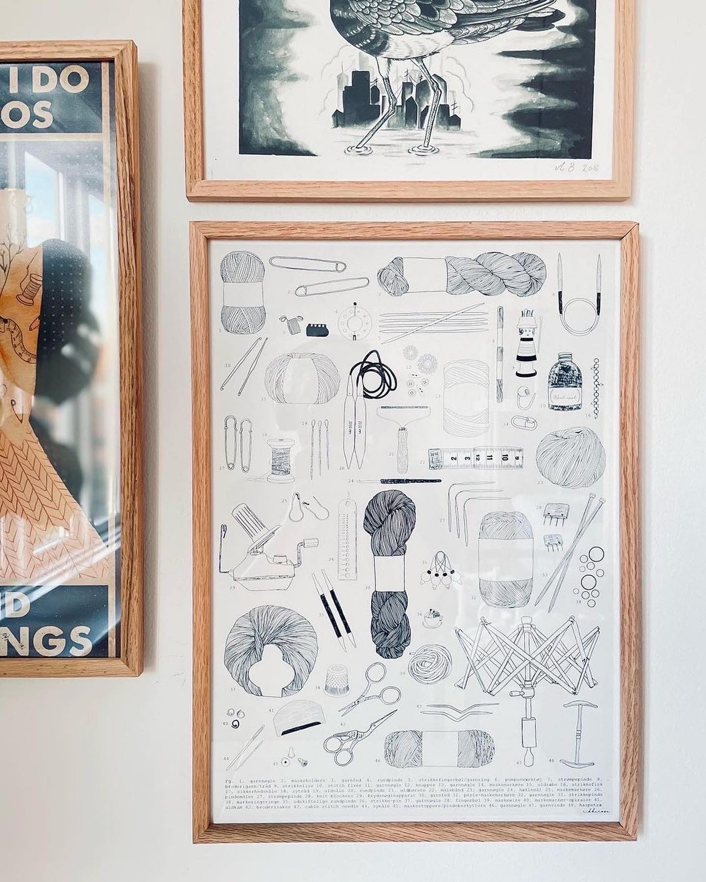 For the love of knitting // Plakatprint