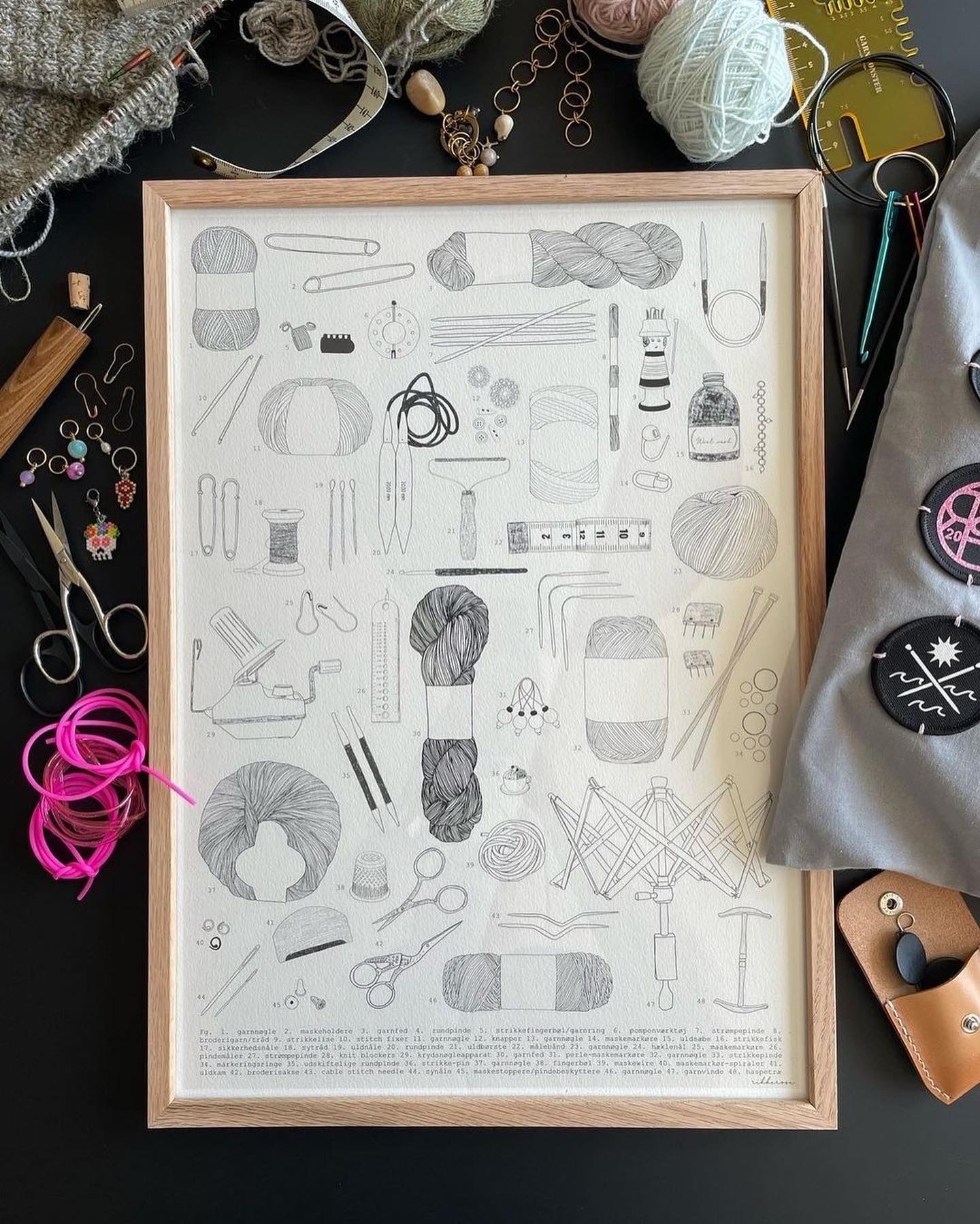 For the love of knitting // Plakatprint