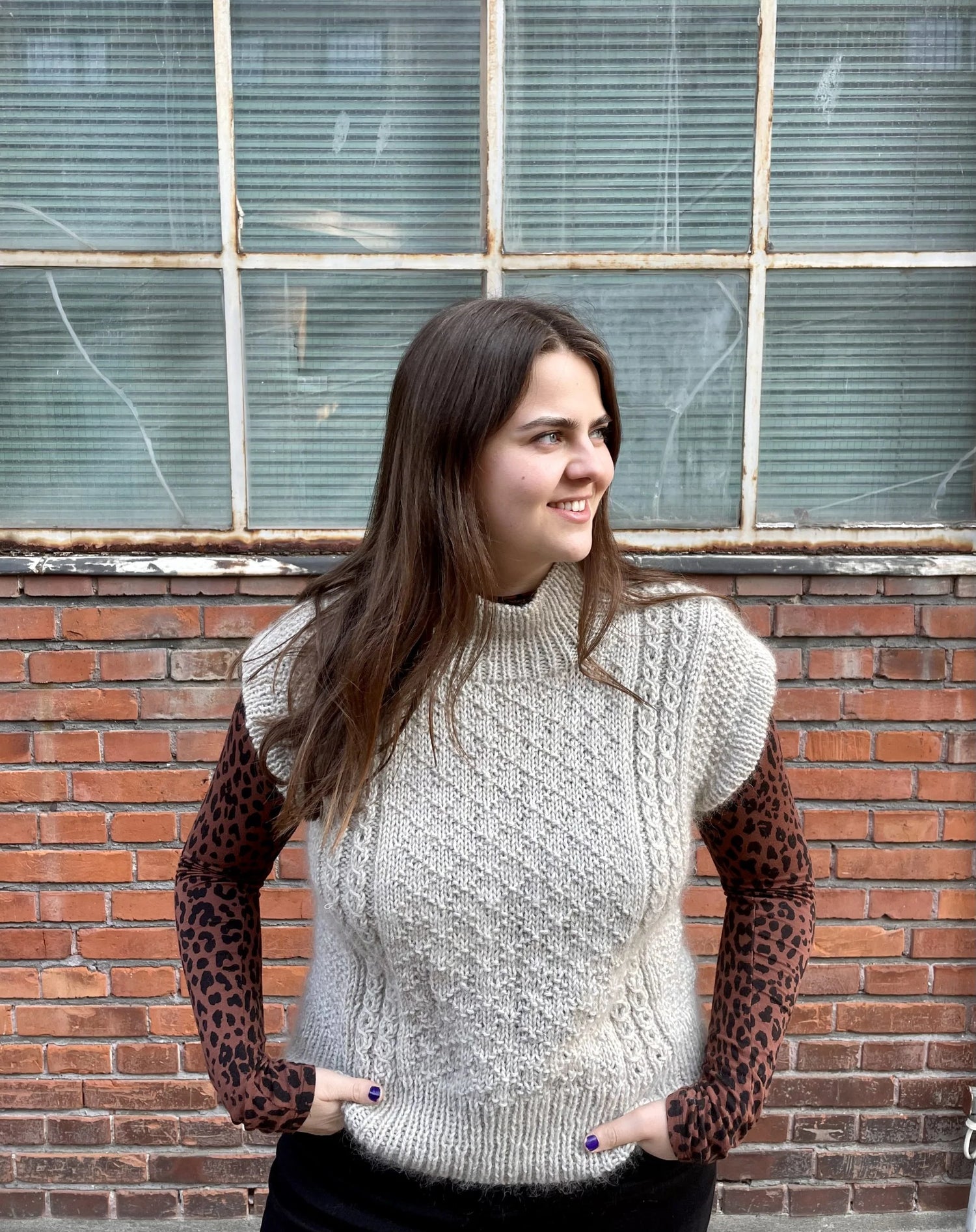 Diamond Structure Vest Strikkekit - Easy as knit