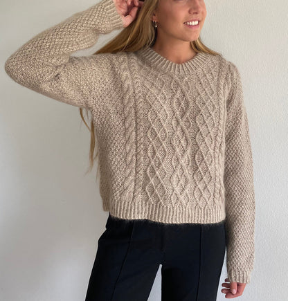Swirl Sweater chunky Strikkekit - TwinKnits