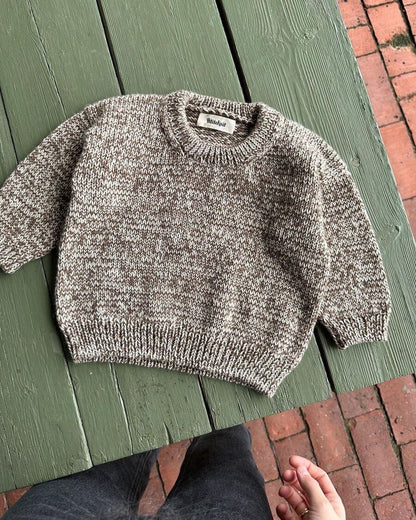 Melange sweater baby, Strikkekit - Petiteknit